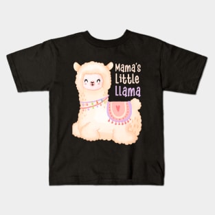 Mama's Little Llama Cute Kids T-Shirt